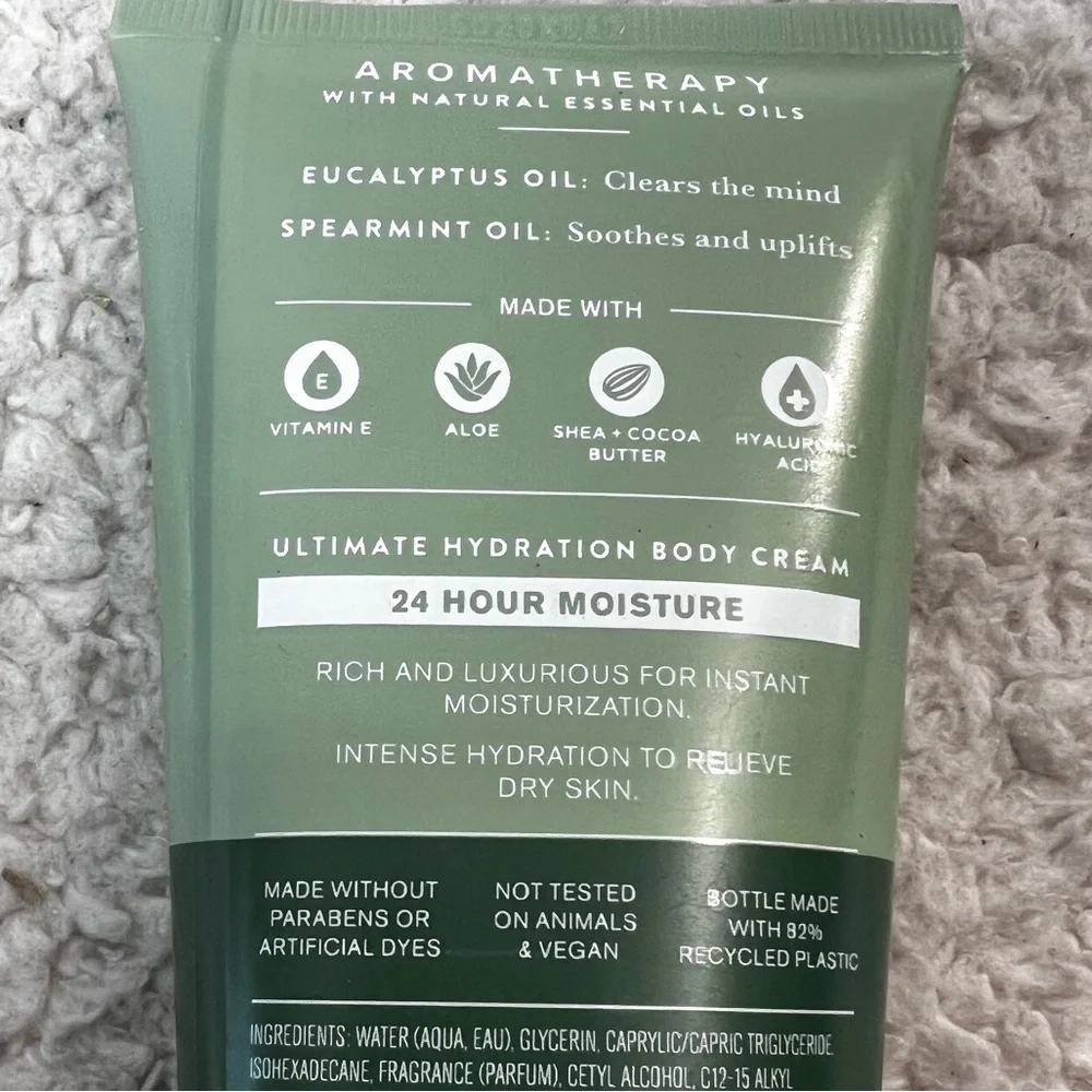 Bath & Body Eucalyptus Spearmint Aromatherapy Body Wash, Creme, Sleep Oil Mist